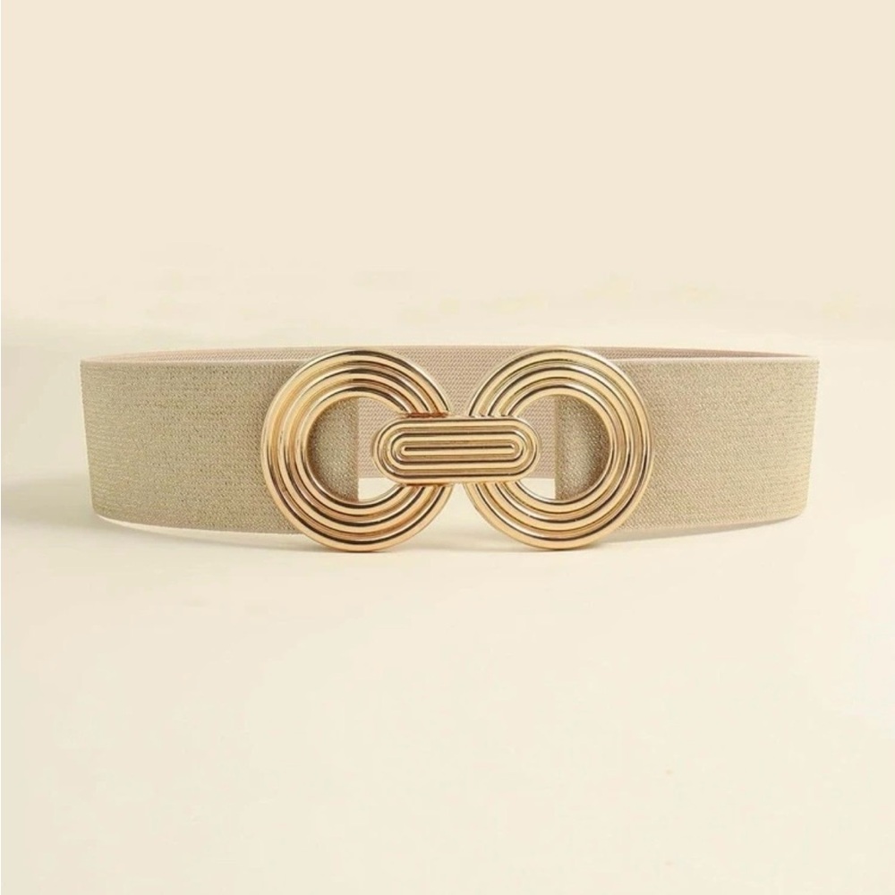 Gold and Tan Women's Belt 29.5 in
